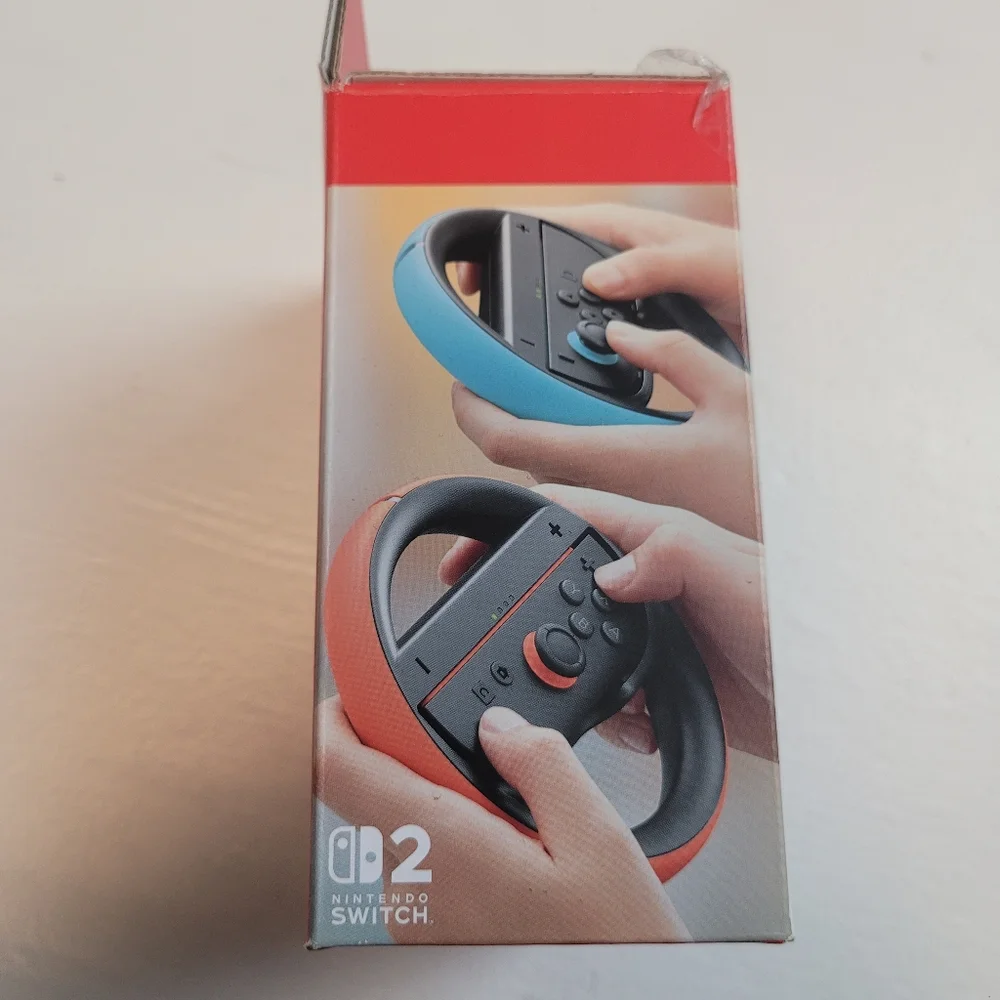 Nintendo Joy-Con Wheel Pair in Blue and Red